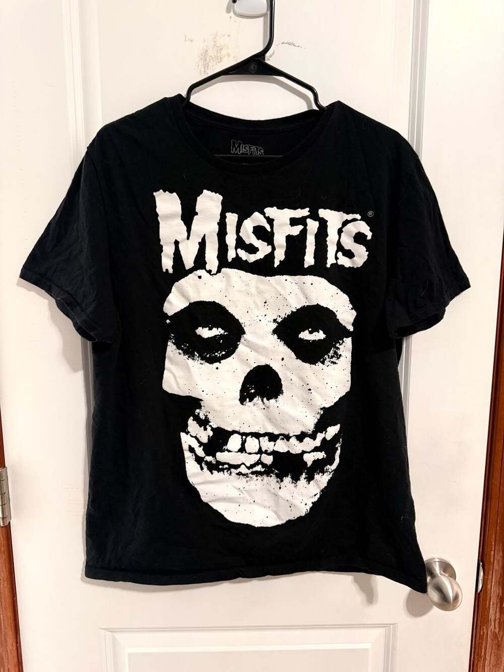 Misfits Fiend Skull Logo T-Shirt Size L Black